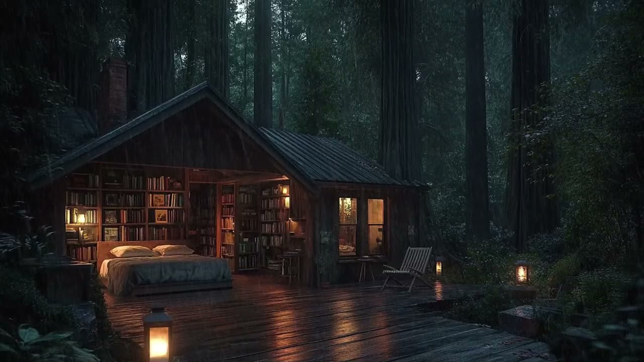 Gentle Rain Sounds for Sleep | Night Ambience, Study, Stress Relief