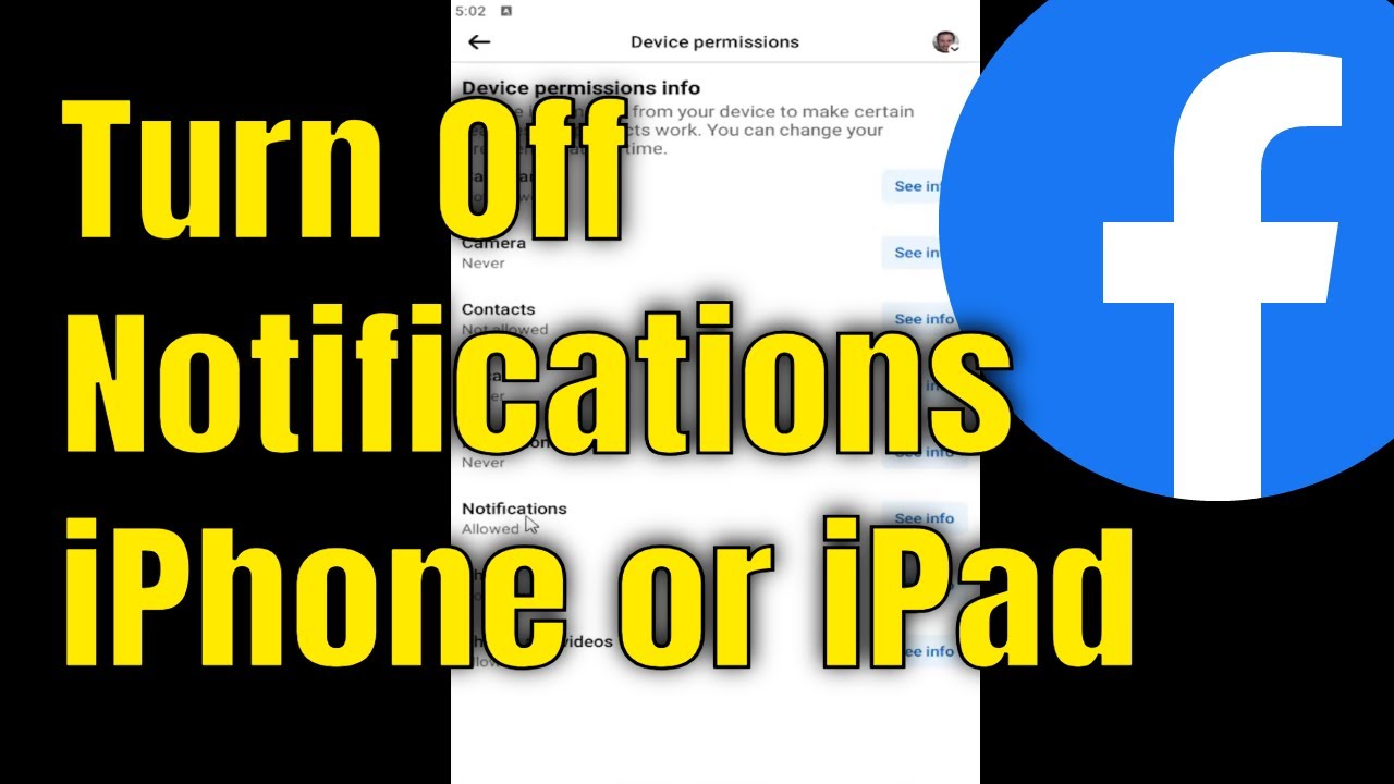 How to Turn Off Facebook Notifications on iPhone or iPad [Guide] - YouTube