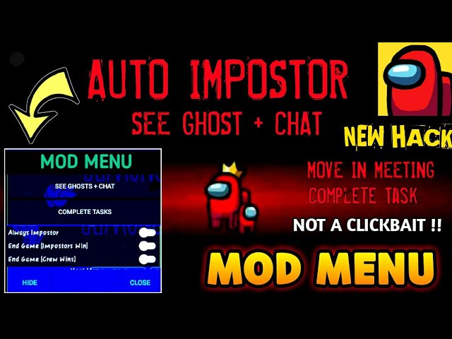 Among Us Latest Version Mod Menu, [Speed Hack, Instant Win, Always  Imposter etc. Added]