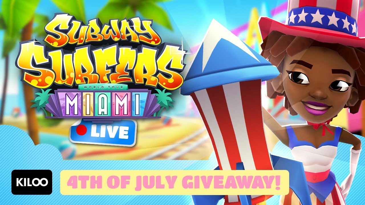 🔴 Subway Surfers Live in Miami - We unlock a free board in Weekly