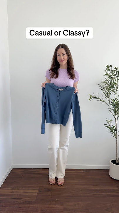 Blue Cardigan: Casual or Classy? 💙#tallgirlfashion #tallgirlfriendly #tallgirl