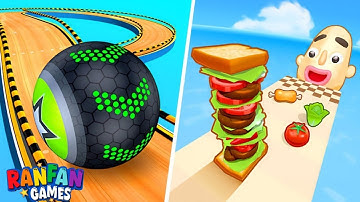 Going Balls vs Sandwich Runner - All Levels Gameplay Android, iOS - BIG NEW APK UPDATE
