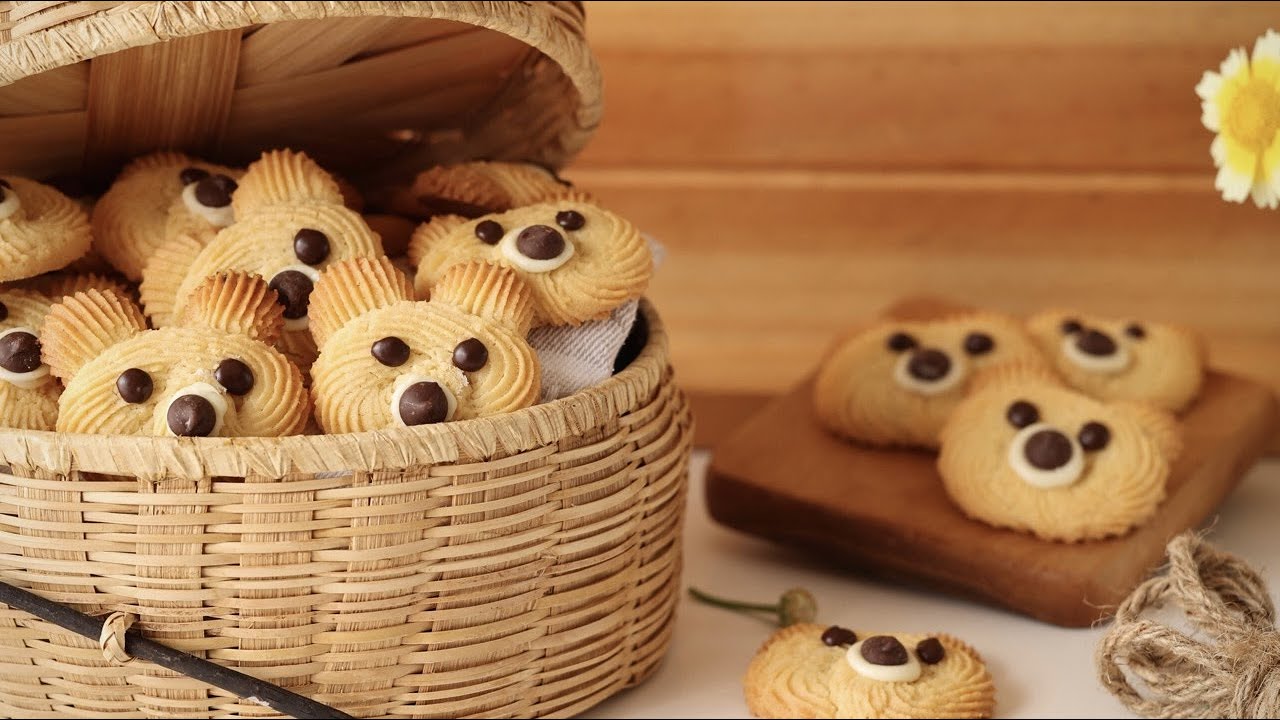 Cute Teddy Bear Butter Cookie Recipe YouTube cute-teddy-bear-butter-cookie-recipe-youtube