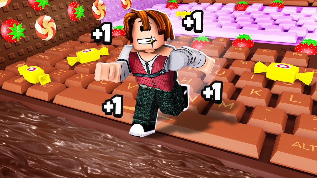 COMO PASSAR O PARKOUR DE TECLADOS DE DOCE E CHOCOLATE