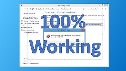 [100%] How to fix error window firewall can