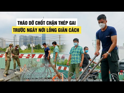 Video Chốt chặn thép gai được tháo dỡ, người dân phấn khởi... - youtube