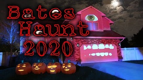 Bates Haunt 2020 Halloween Projection Mapping Show