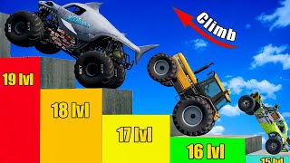 Cars Climb to Highest Level in Beamng drive #3