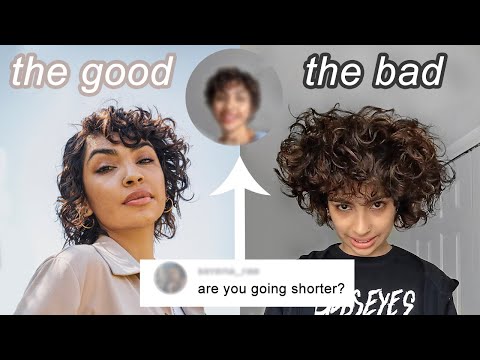 The truth about short curly hair ???? and new pixie cut!