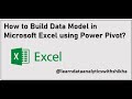 How to Build a Data Model in Excel Using Power Pivot | Step-by-Step Guide - Crowdfunding Project
