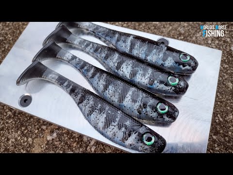 Hand Pouring Swimbaits on a HEAT SOURCE; Best Method For Hand Pouring  Aluminum Bait Molds 