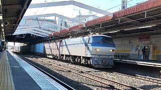 EF66-124+コキ23両 武蔵野線新秋津駅通過