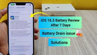 iOS 16.3 Battery Review After 1 Week | Battery Drain issue & Solutions | iPhone 13,12,11 & 14 Pro