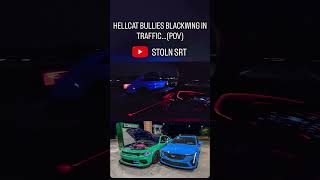HELLCAT VS BLACKWING… #automobile #srtaddicts #srt #hellcat #cartok #challenger #drift #dodge