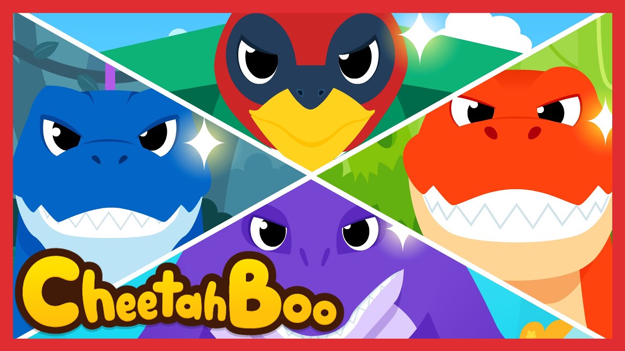 Kraaang! Dinosaurus Terkuat Datang! 🦖⚡🔥| Lagu dino | Lagu Anak | #Cheetahboo