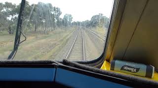 Rough Ride on NE Line from XPT Loco Cabin P1060901 Springhurst.