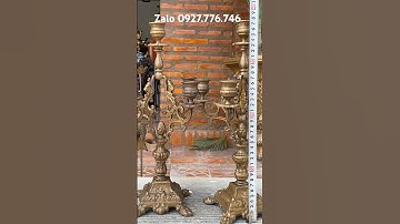 Cặp đèn 5 ngọn Châu Âu #đồđồngnguyễnnghi #đồđồngxưa #phongthuy #trendingshorts #đồcổ