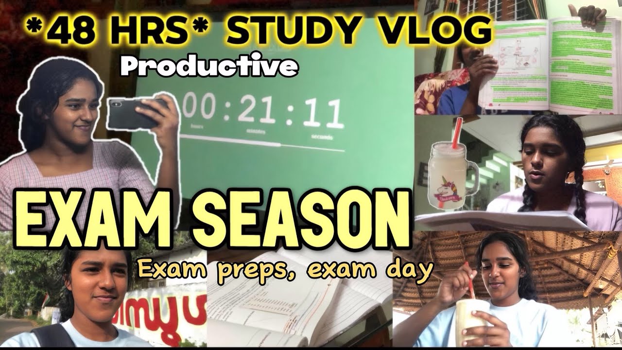 *48* hrs study vlog🥵📚| Exam preps 📈 | Exam day | 12th grader | Malayalam | My Unscripted Diaries 💌
