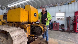 Diagnose and repair John Deere 3325 winch on a John Deere 450 dozer