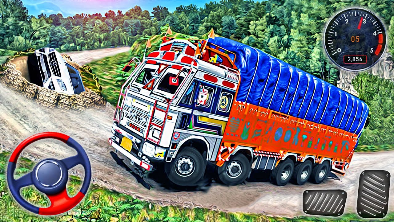 Indian TATA Truck Simulator #3 - New US Offroad Cargo Truck Driving 3D - Android GamePlay