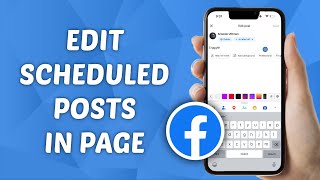 How To Edit Scheduled Posts On Facebook Page