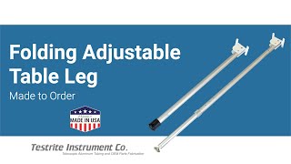 Folding Adjustable Table Leg