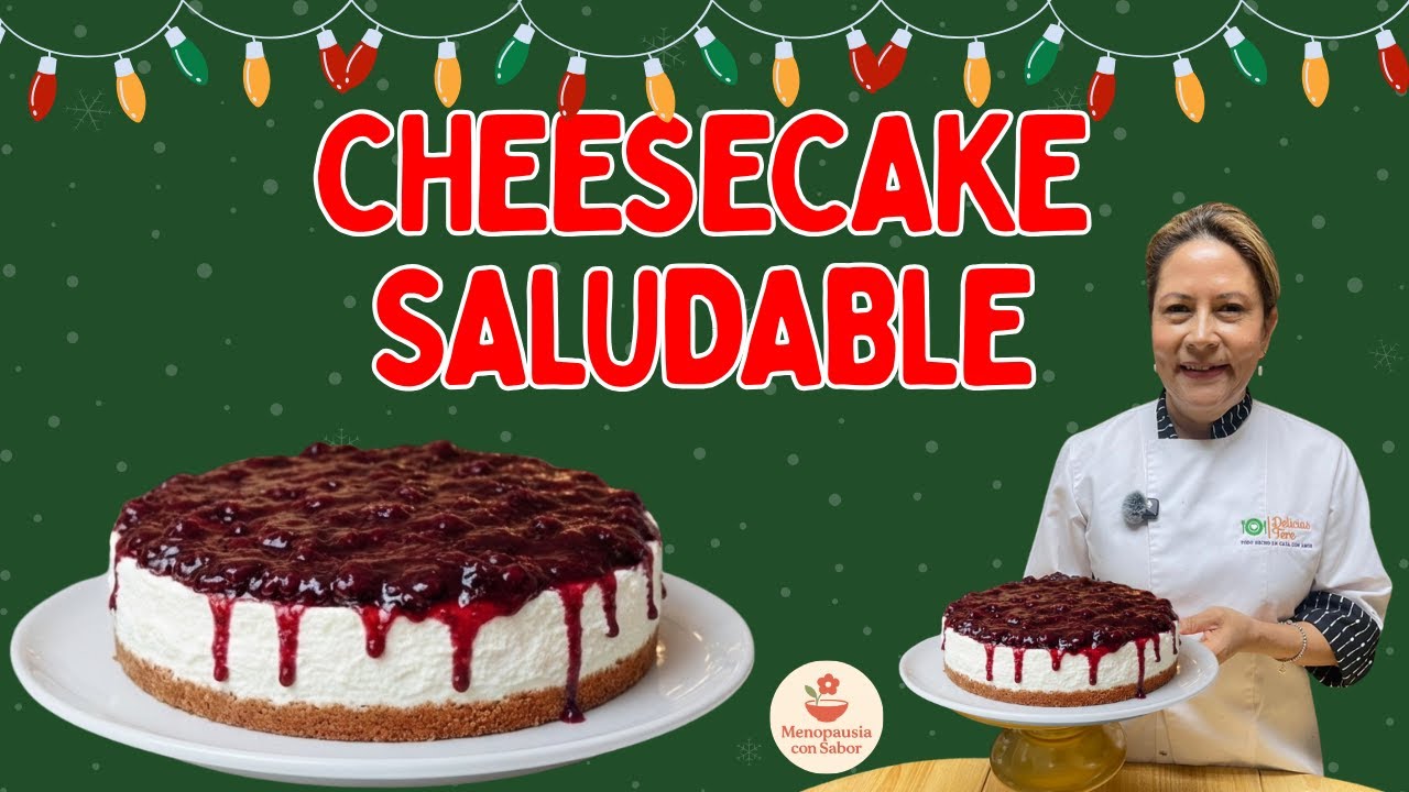 Cheesecake de Yogur Griego y Frutos Rojos 🍓 | Sin Horno y Saludable