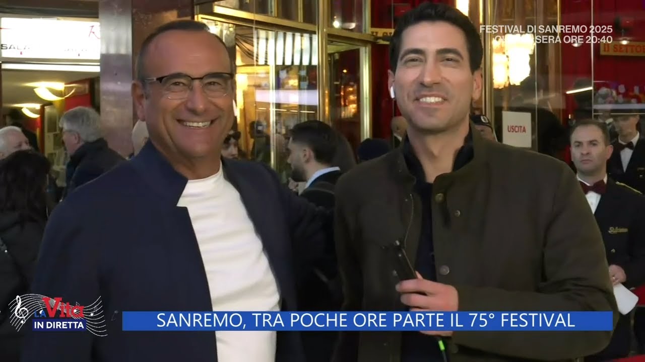 Sanremo, la parola a Carlo Conti - La Vita in diretta - 11/02/2025