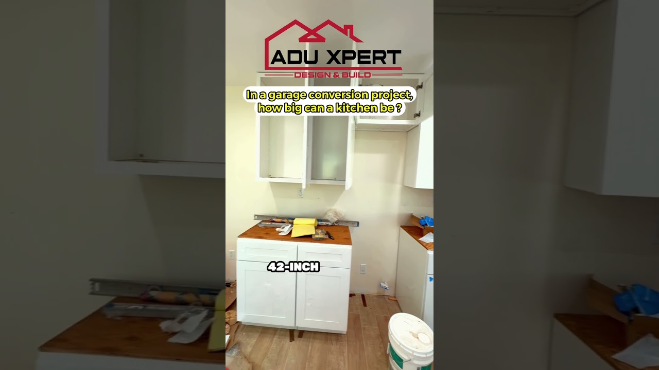 How big can a kitchen be in a garage conversion ? 