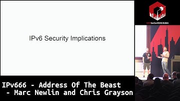 #HITB2018DXB D1T2: IPv666 - Address Of The Beast - Marc Newlin and Chris Grayson