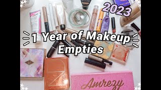 1 Year of Makeup Empties // ALL The Makeup I Used Up This Year!