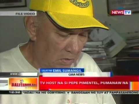 BT TV host na si Pepe Pimentel pumanaw na