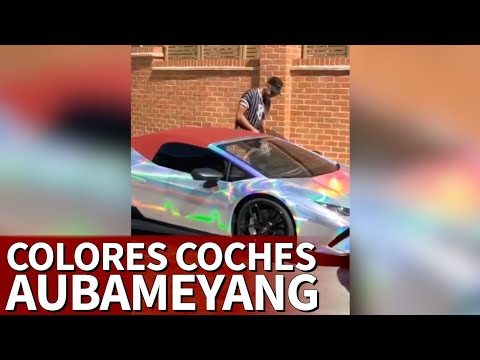 Aubameyang revoluciona las redes con sus lujosos coches y sus más que llamativos colores | Diario AS