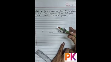 How to Find the Midpoint of a Line Segment Using Compass | Class 6”