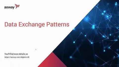 Demo – Digital MFT Data Exchange Patterns