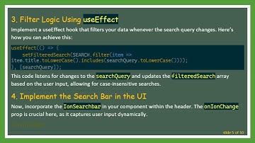 Implementing a Filtering Search Bar in Ionic React