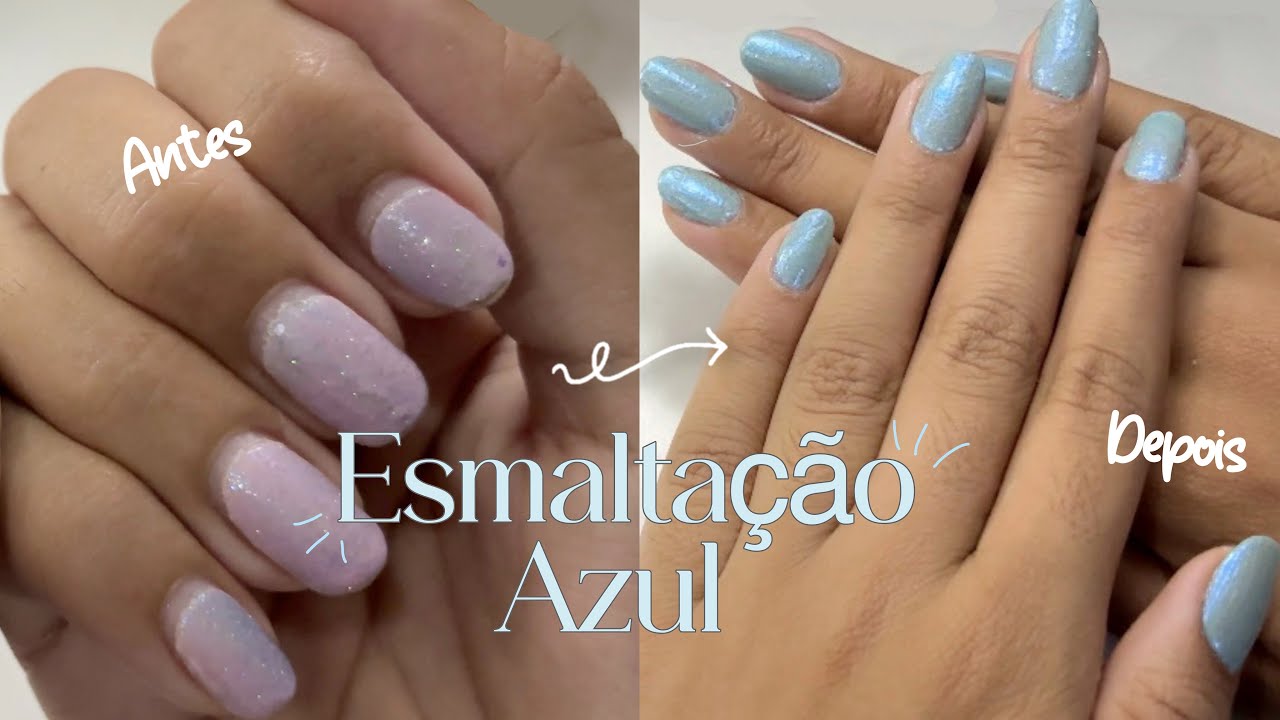 🫐 Esmaltação azul | Roberta Domingos