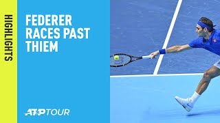 Highlights: Federer Races Past Thiem At The 2018 Nitto ATP Finals