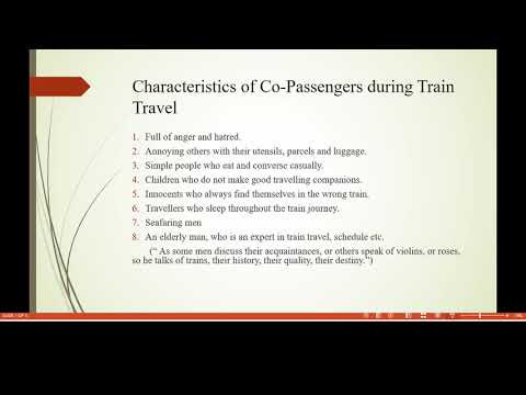travel by train by jb priestley summary