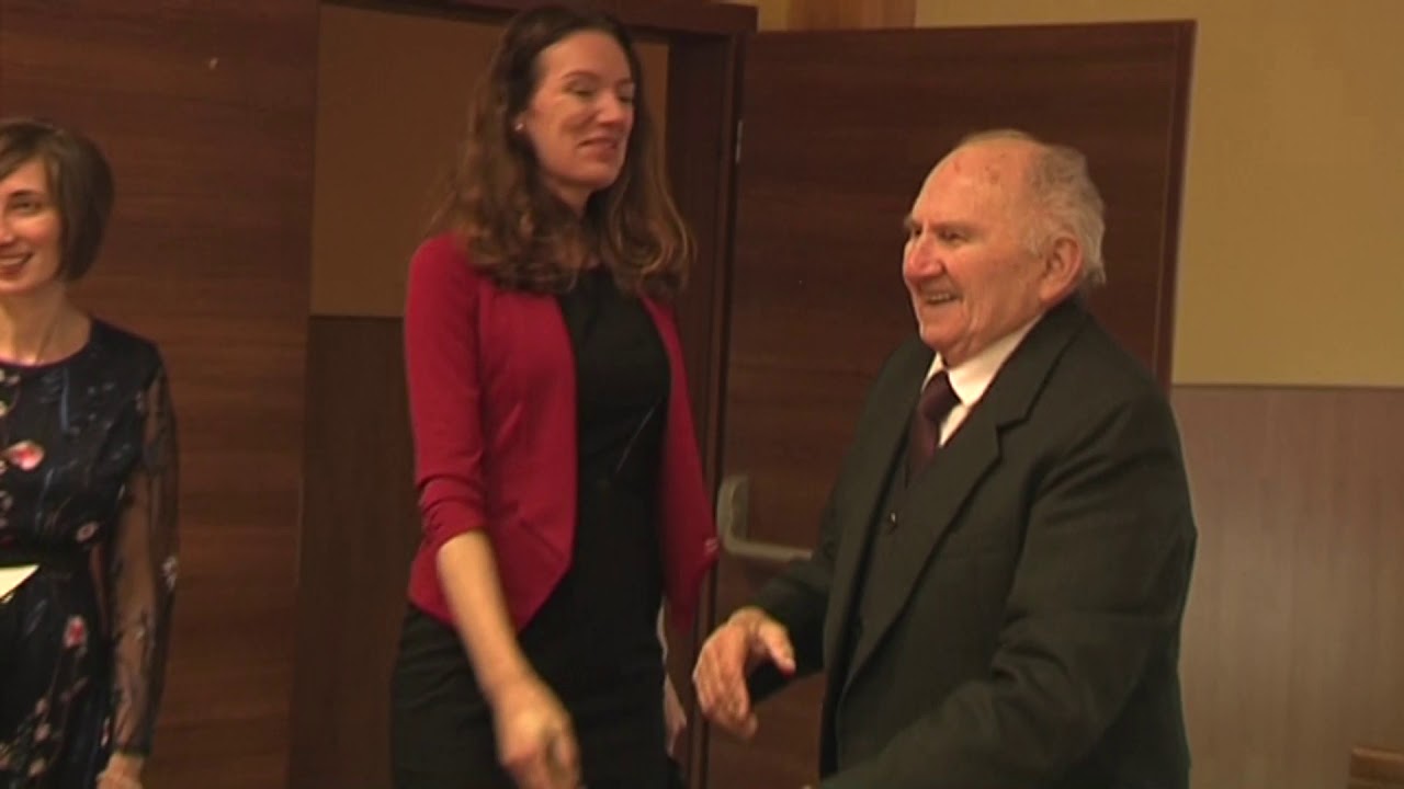Bělá - Oslava jubilea nejstaršího muže obce Bělá   Hlucinsko.TV