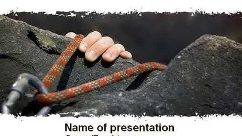 Climber PowerPoint Template by PoweredTemplate.com