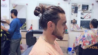 Trendy haircut for man bun. Long Hairstyle for men by Ragnar Hair World 1,682 views 2 years ago 34 seconds
