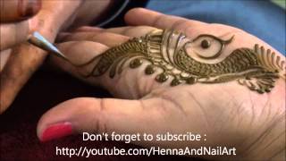 Peacock Inspired Arabian Henna Mehndi Design 2015 | HennaAndNailArt screenshot 2