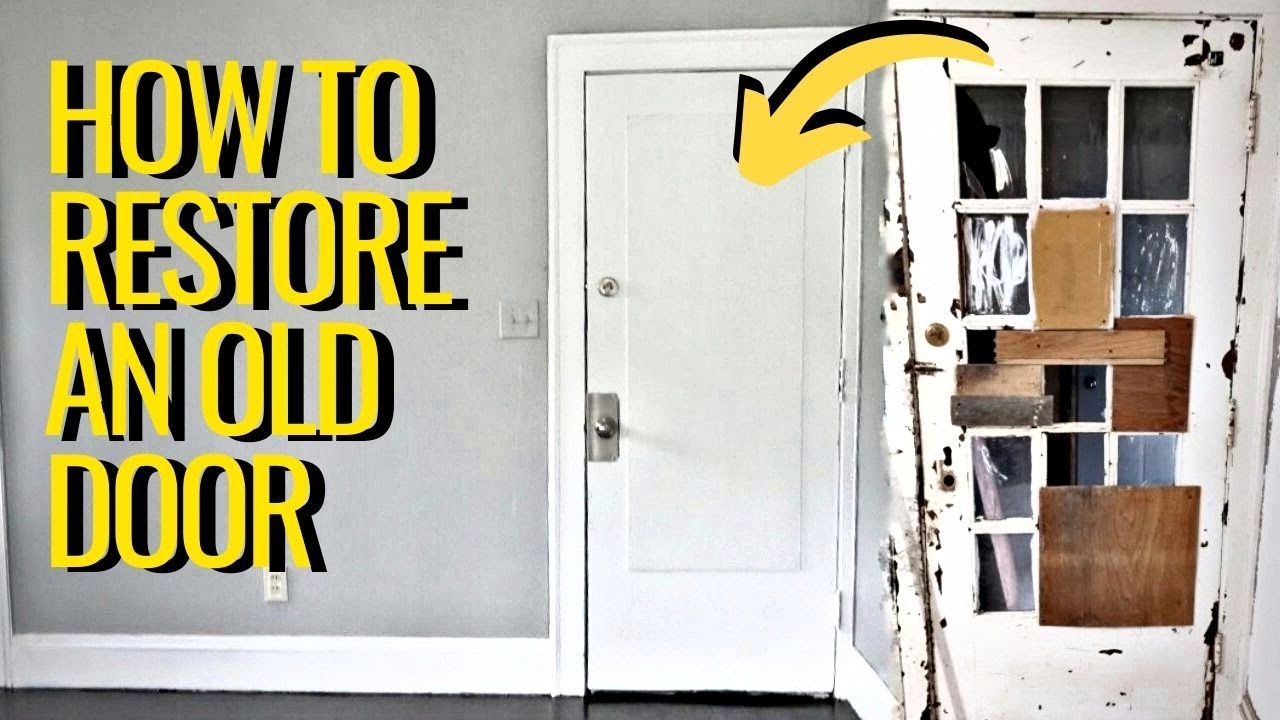 How to Restore An Old Door, Renovating an Abandoned 3 Family Part 10