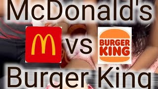 McDonald's Vs Burger King || Shikhar|| ft. Aakansha  #mcdonalds #burgerking  #burger #food #noida