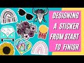 HOW TO OUTLINE STICKERS BY ADDING A WHITE BORDER / PROCREATE TIPS AND TRICKS FOR BEGINNERS / DESIGN