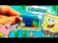 Tutorial BOB ESPONJA Acuario en MINIATURA Casero | Como Hacer Pecera Super Facil