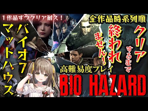 【クリア耐久】#27 バイオハザード７マッドハウス