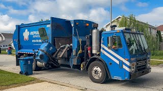 Republic's Lid Flipping McNeilus MA Side Loader Garbage Truck by MidwestTrashTrucks 4,142 views 6 months ago 8 minutes, 31 seconds