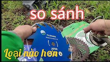 So sánh 3 loại lưỡi dao cho máy cắt cỏ .